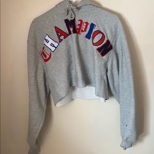 Champion cropped hoodie